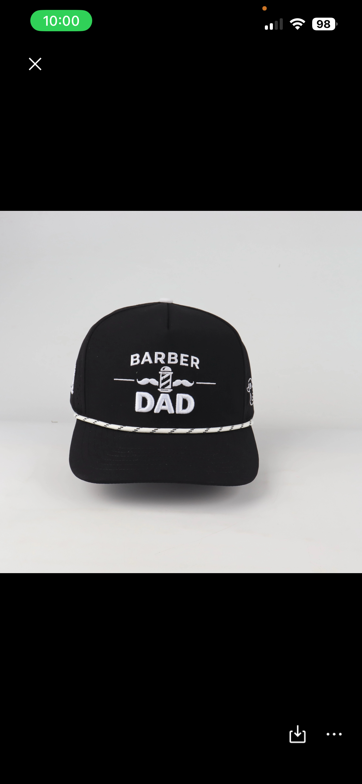 Black BarberDad hat