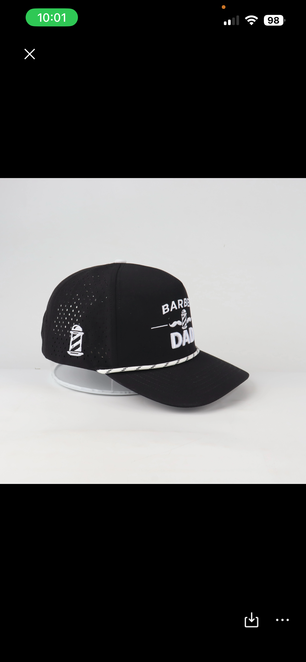 Black BarberDad hat